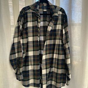 Polo Ralph Lauren Performance Flannel Plaid Button Down Shirt XL Tall